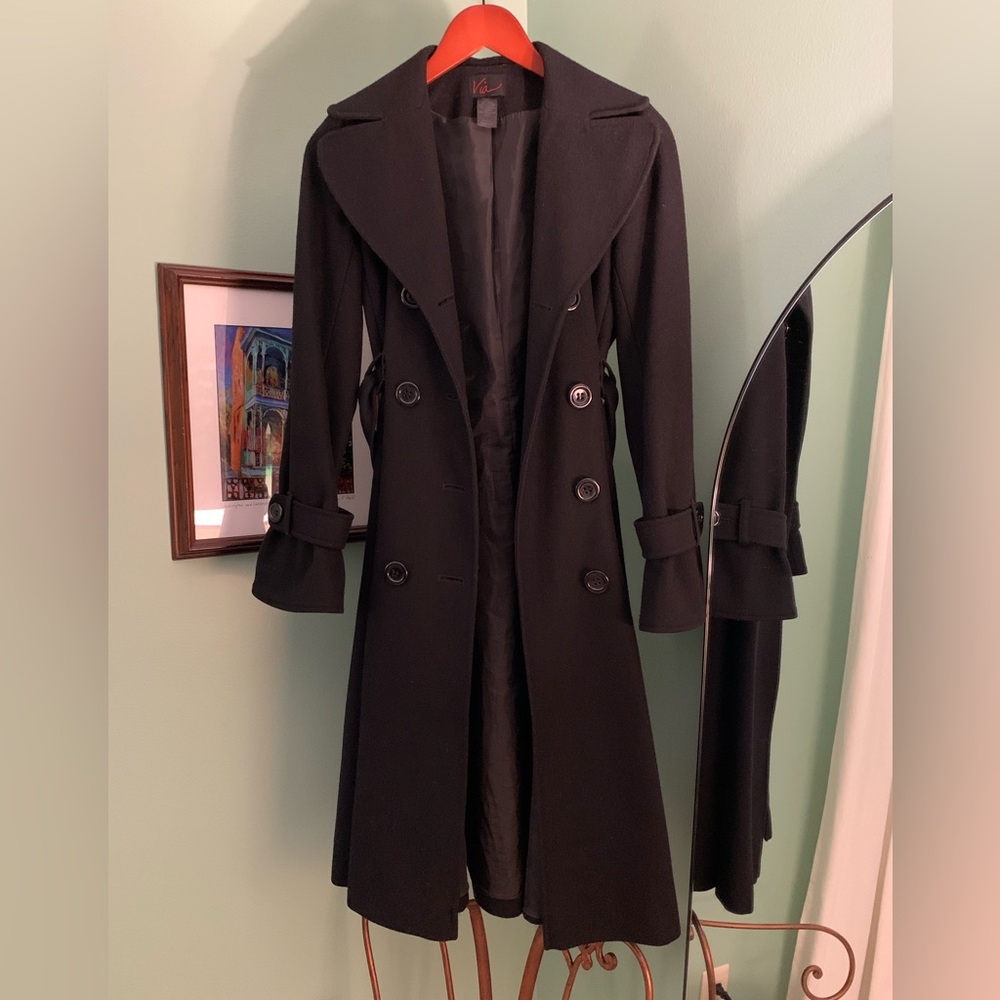 Via Wool Maxi Coat